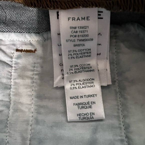 NWT Frame Denim Mini skirt - Picture 6 of 6